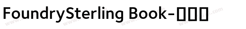 FoundrySterling Book字体转换